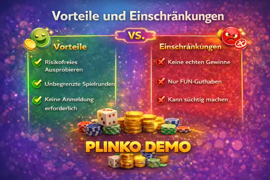 Vorteile und Einschränkungen von Plinko kostenlos Modus